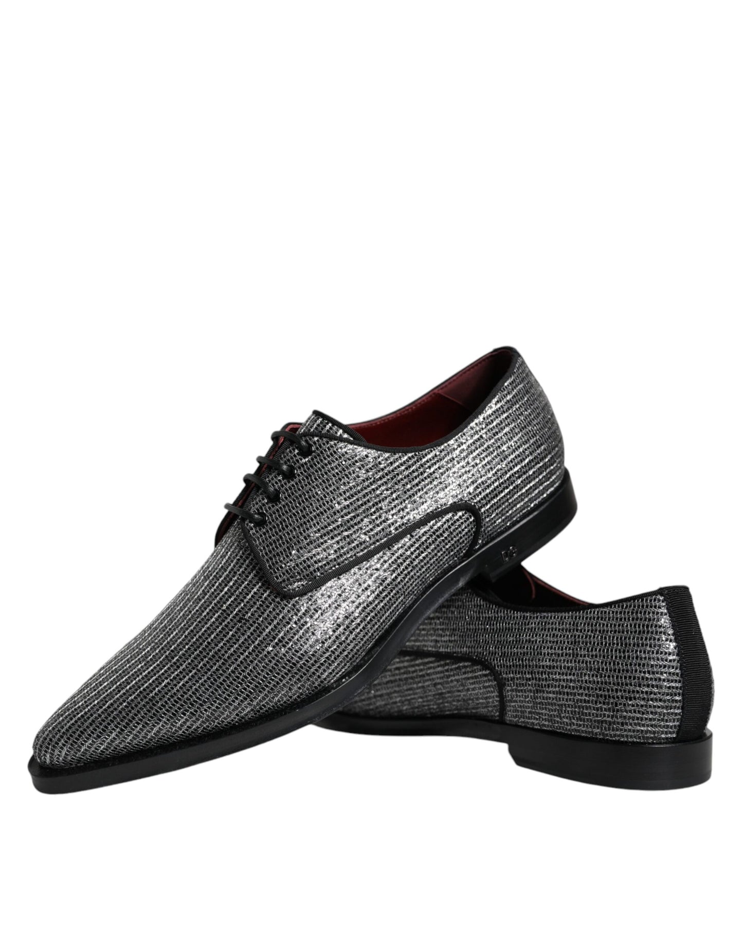 Chaussures Richelieu de cérémonie Dolce & Gabbana en polyuréthane argenté