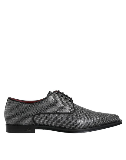 Chaussures Richelieu de cérémonie Dolce & Gabbana en polyuréthane argenté