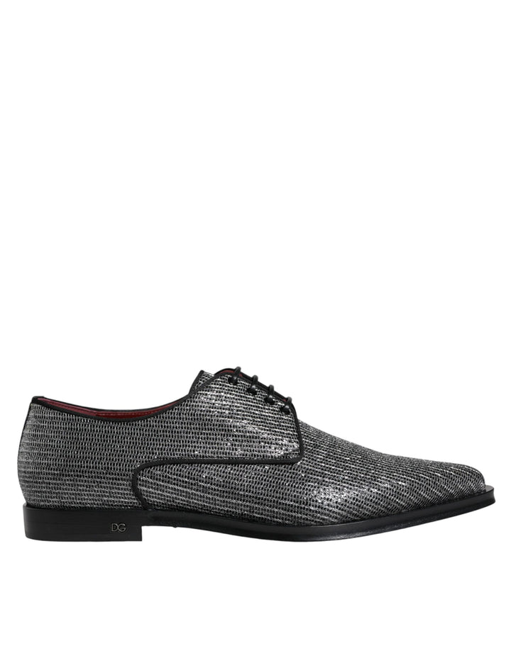 Zapatos de vestir Dolce & Gabbana Derby de poliuretano plateado