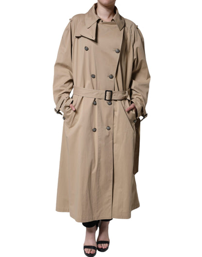 Veste trench croisée kaki Dolce & Gabbana