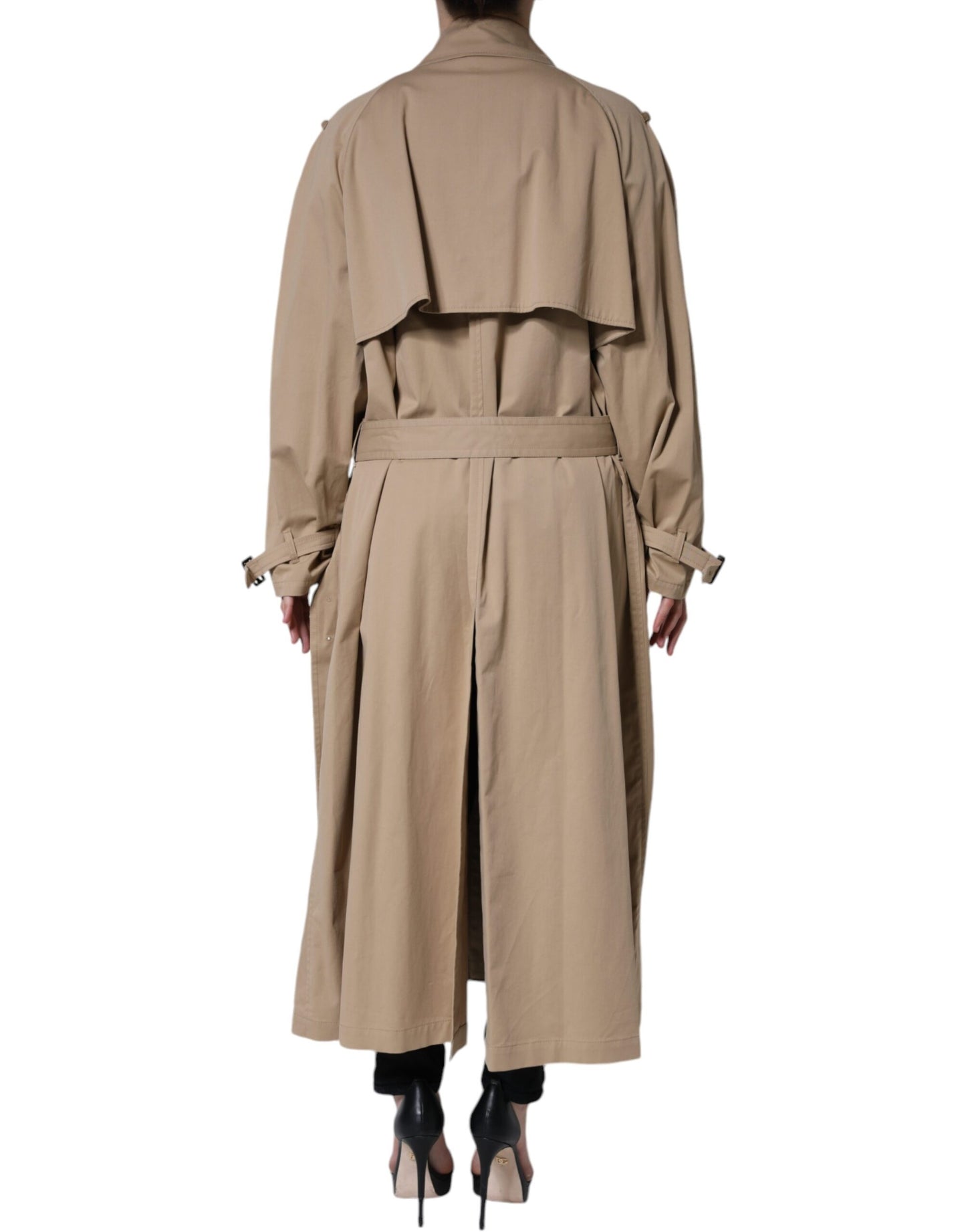 Veste trench croisée kaki Dolce & Gabbana