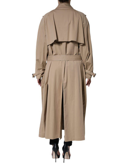 Veste trench croisée kaki Dolce & Gabbana