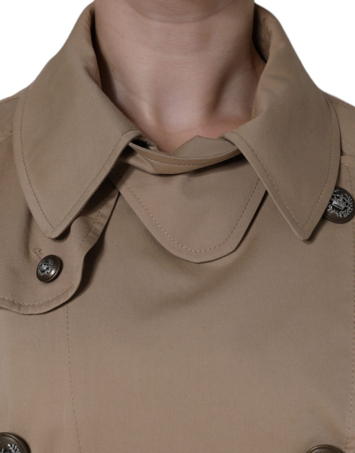 Veste trench croisée kaki Dolce & Gabbana