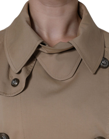 Veste trench croisée kaki Dolce & Gabbana