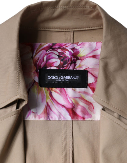 Veste trench croisée kaki Dolce & Gabbana