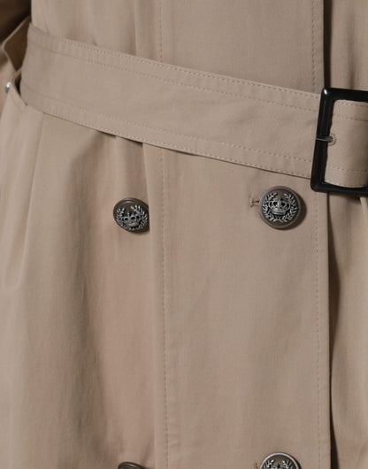 Veste trench croisée kaki Dolce & Gabbana