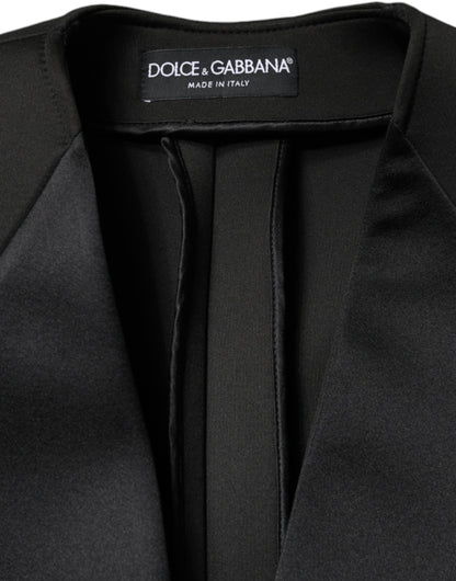 Chaqueta de doble botonadura Dolce & Gabbana de poliéster negro