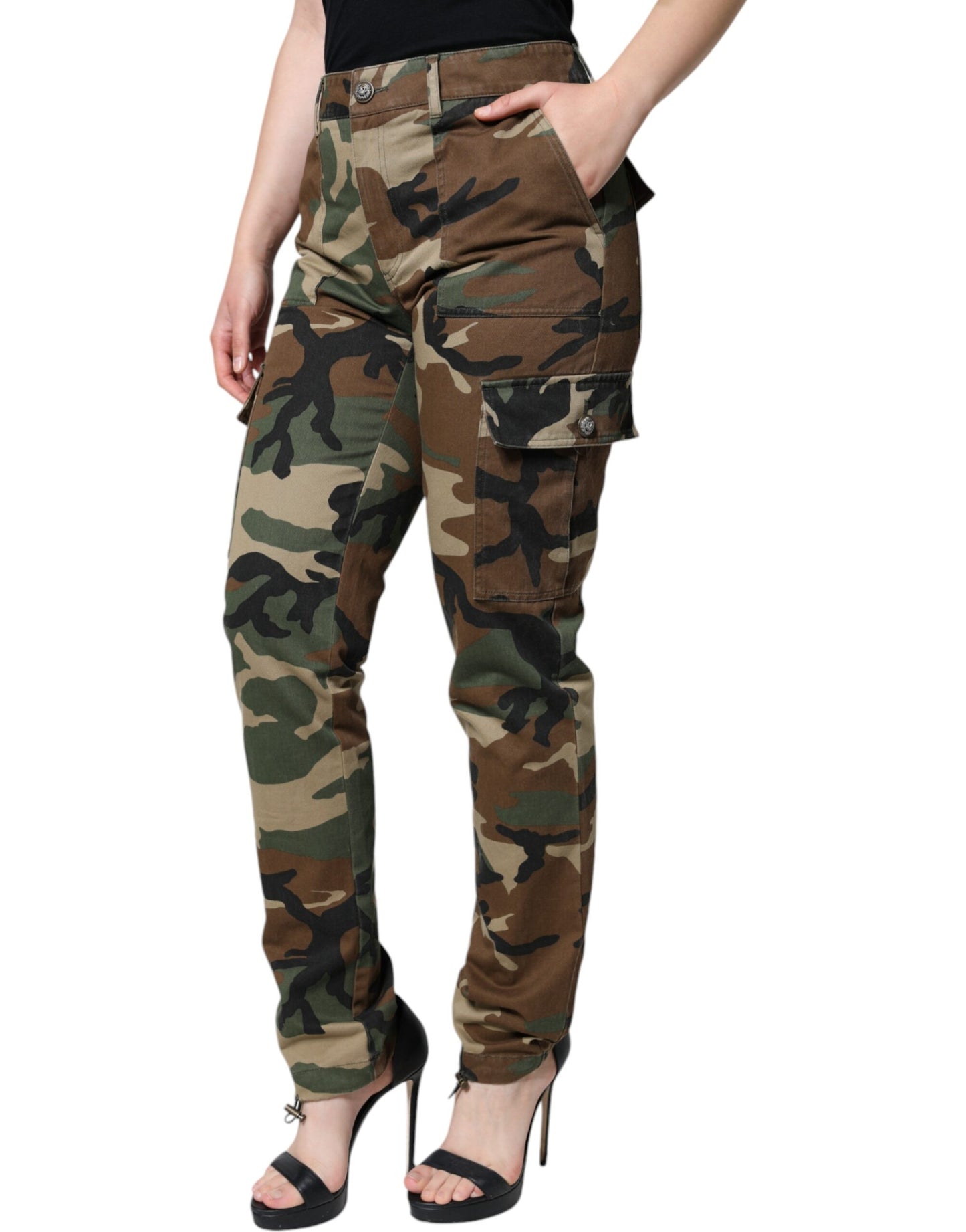 Pantalon cargo Dolce & Gabbana camouflage multicolore