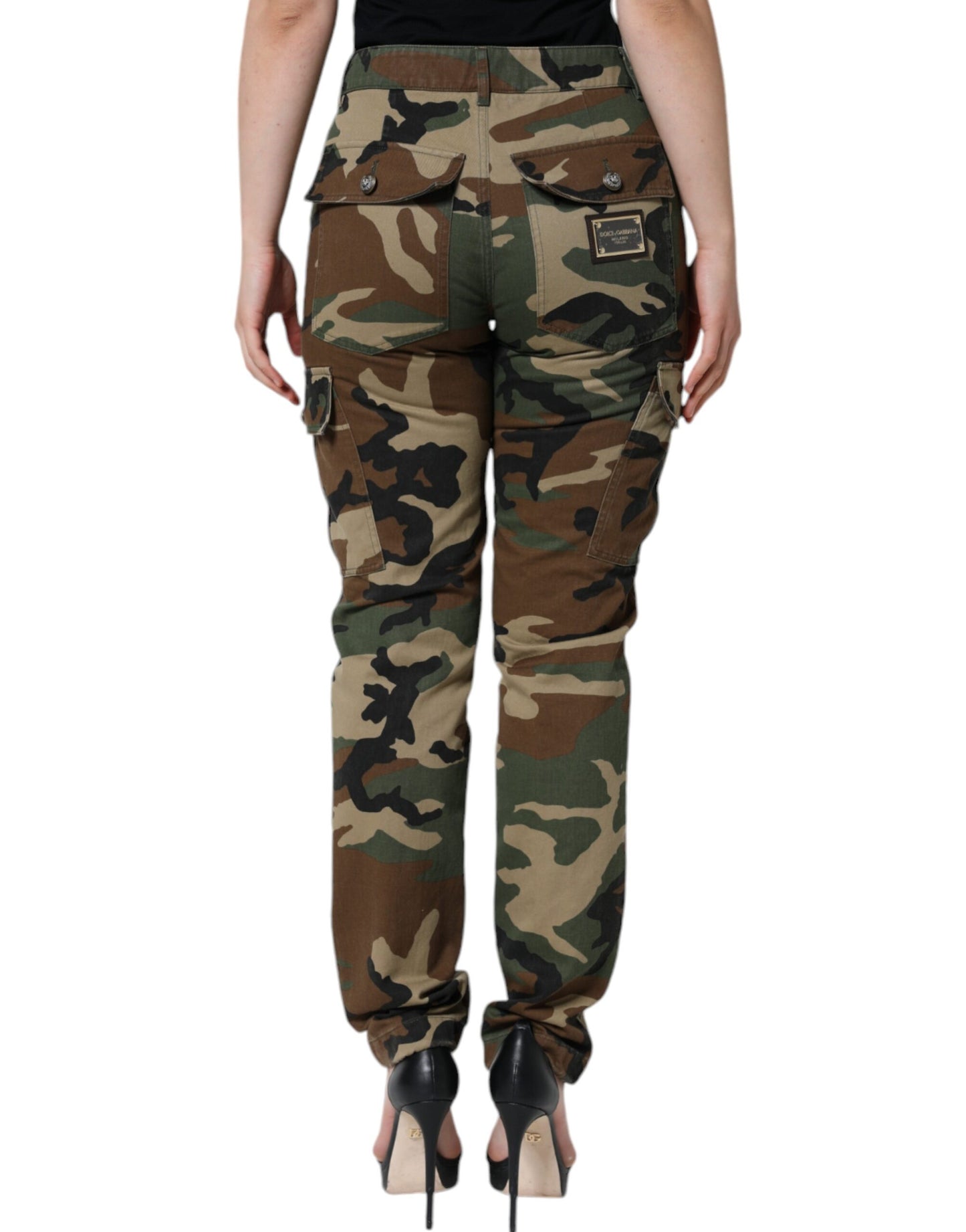 Pantalon cargo Dolce & Gabbana camouflage multicolore