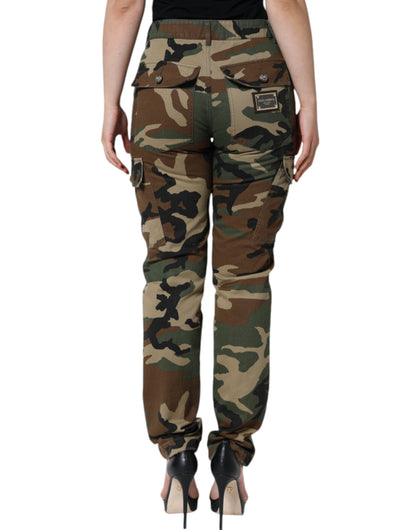 Pantalon cargo Dolce & Gabbana camouflage multicolore