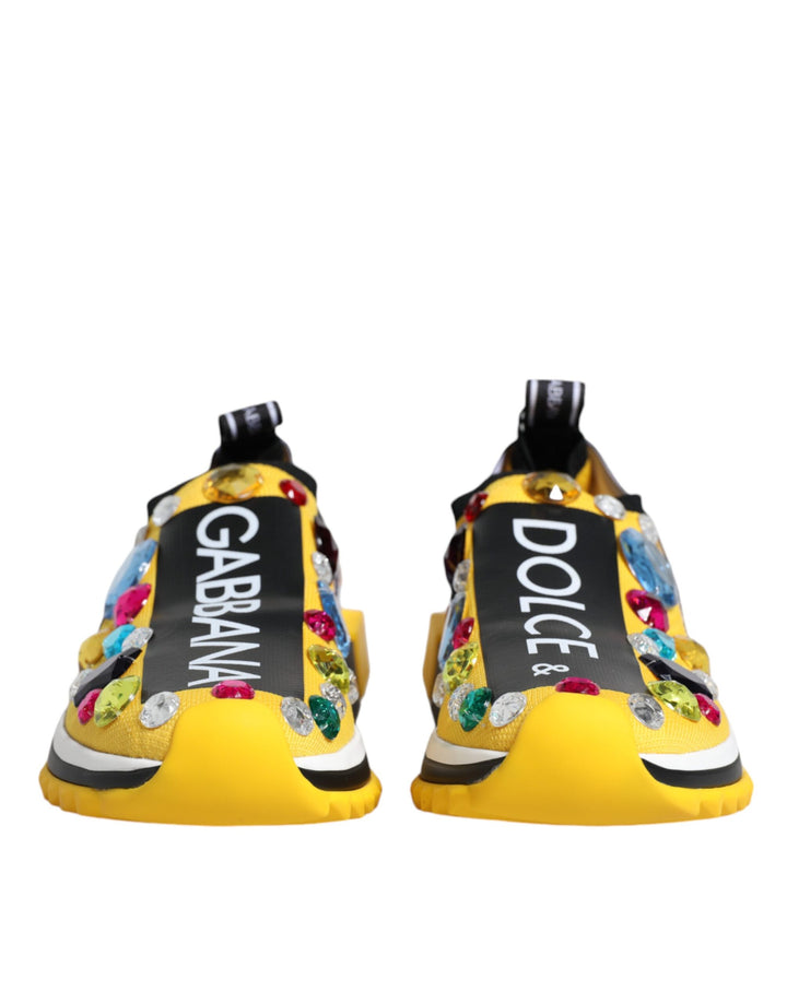 Zapatillas Bajas Dolce & Gabbana Amarillo Sorrento con Cristales