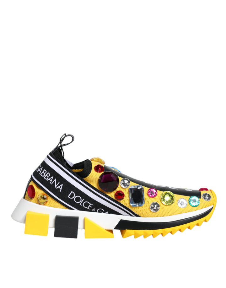 Zapatillas Bajas Dolce & Gabbana Amarillo Sorrento con Cristales