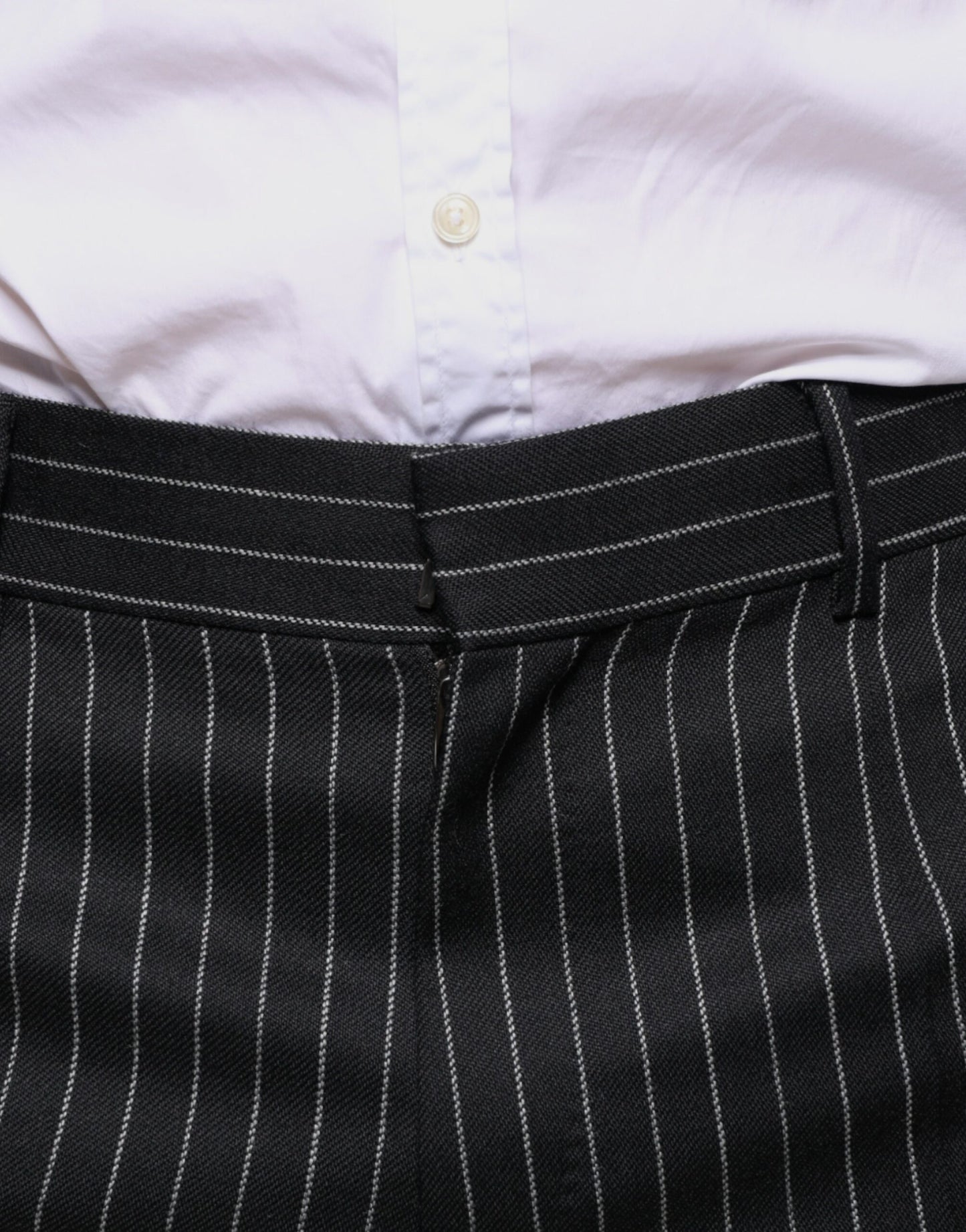 Pantalon Habillé Skinny Homme à Rayures Noires Dolce & Gabbana