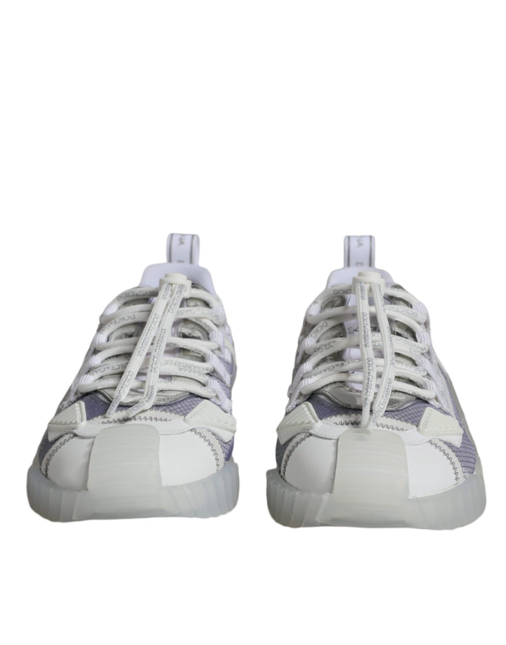 Zapatillas Dolce & Gabbana NS1 Bajas Blancas Plateadas