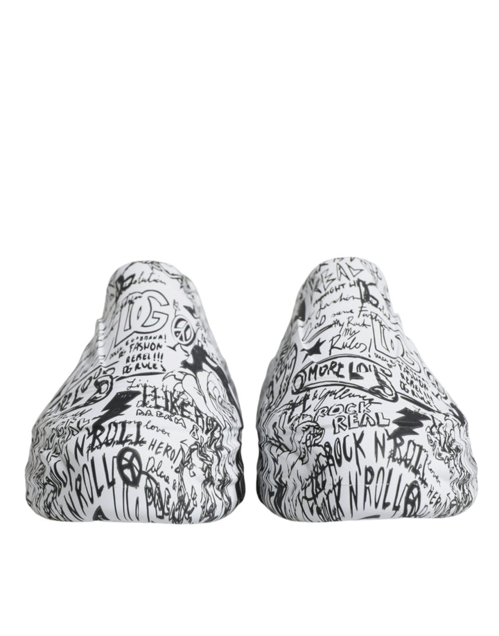 Zapatillas Dolce & Gabbana Daymaster con grafiti blanco y negro