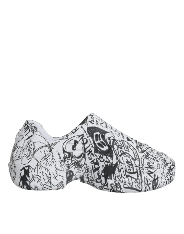 Zapatillas Dolce & Gabbana Daymaster con grafiti blanco y negro