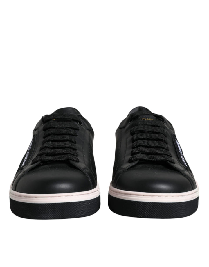 Zapatillas para hombre Dolce & Gabbana de piel negra de corte bajo