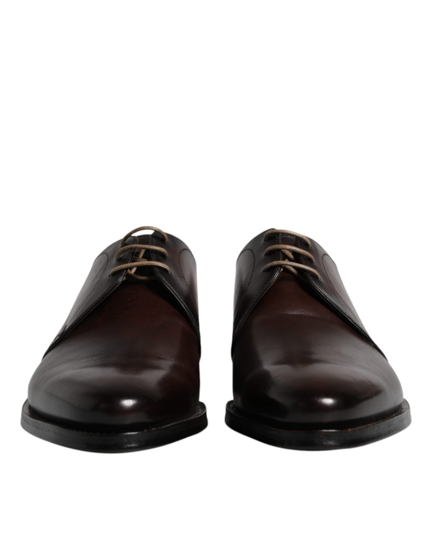 Chaussures Richelieu Homme Habillées Dolce & Gabbana en Cuir Marron à Lacets