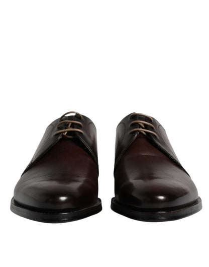 Chaussures Richelieu Homme Habillées Dolce & Gabbana en Cuir Marron à Lacets