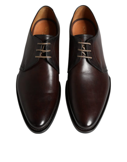 Chaussures Richelieu Homme Habillées Dolce & Gabbana en Cuir Marron à Lacets