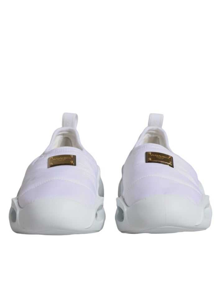 Zapatillas deportivas bajas de tejido acolchado blancas Dolce & Gabbana