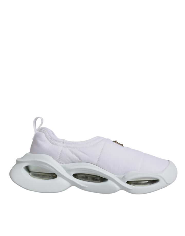 Zapatillas deportivas bajas de tejido acolchado blancas Dolce & Gabbana