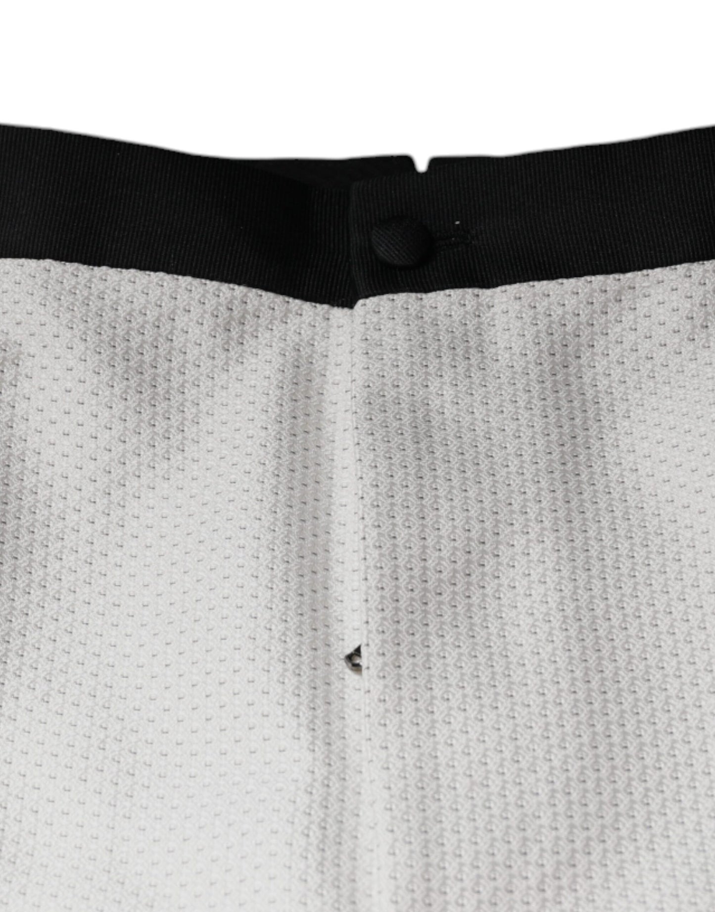 Pantalones de vestir formales Dolce & Gabbana de poliéster blanco
