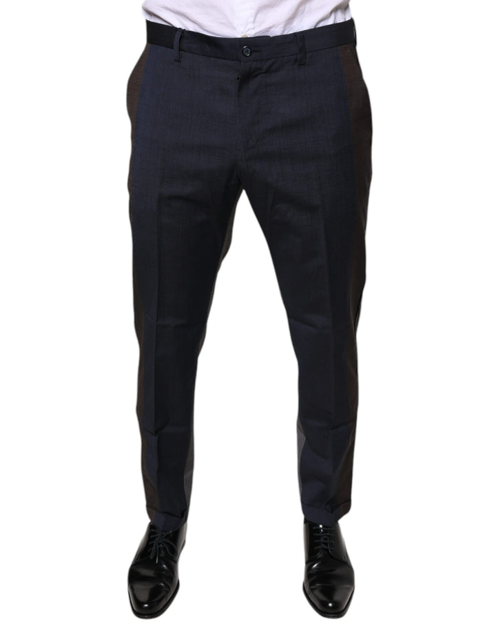 Pantalon de costume Dolce & Gabbana en coton et laine noirs