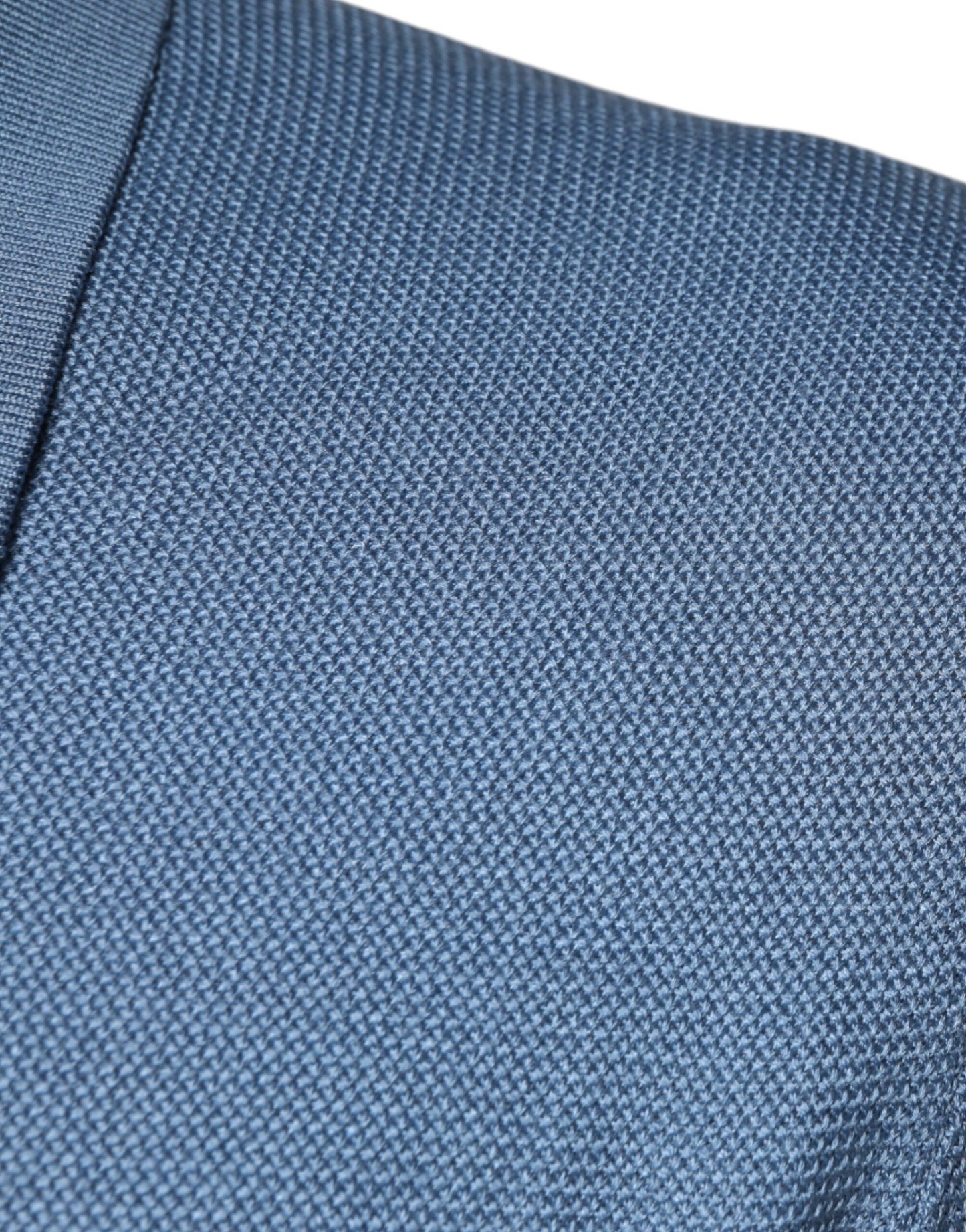 Pull Dolce & Gabbana en soie bleu ciel pour homme, avec col
