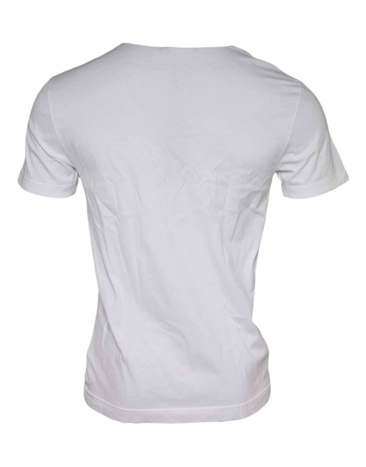 T-shirt Dolce & Gabbana en coton blanc à col rond et imprimé graphique