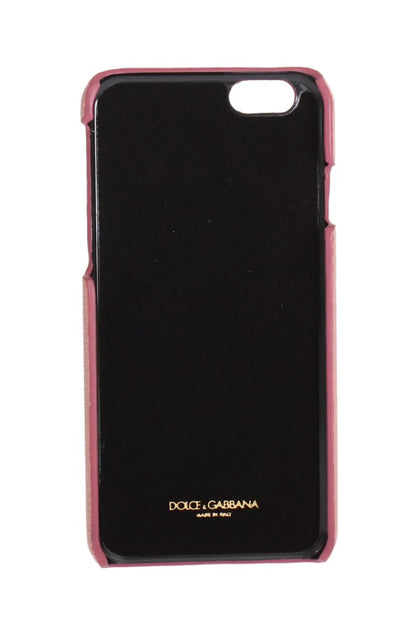 Coque de téléphone cœur en cuir rose Dolce & Gabbana