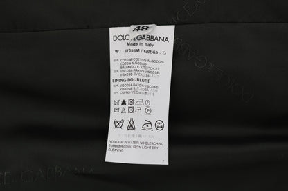 Gilet rayé Dolce & Gabbana en coton noir STAFF