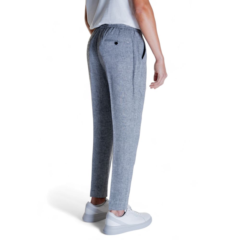 Antony Morato Black Linen Casual Pants