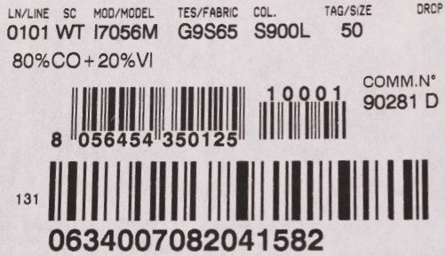 Gilet rayé en coton gris Dolce & Gabbana STAFF