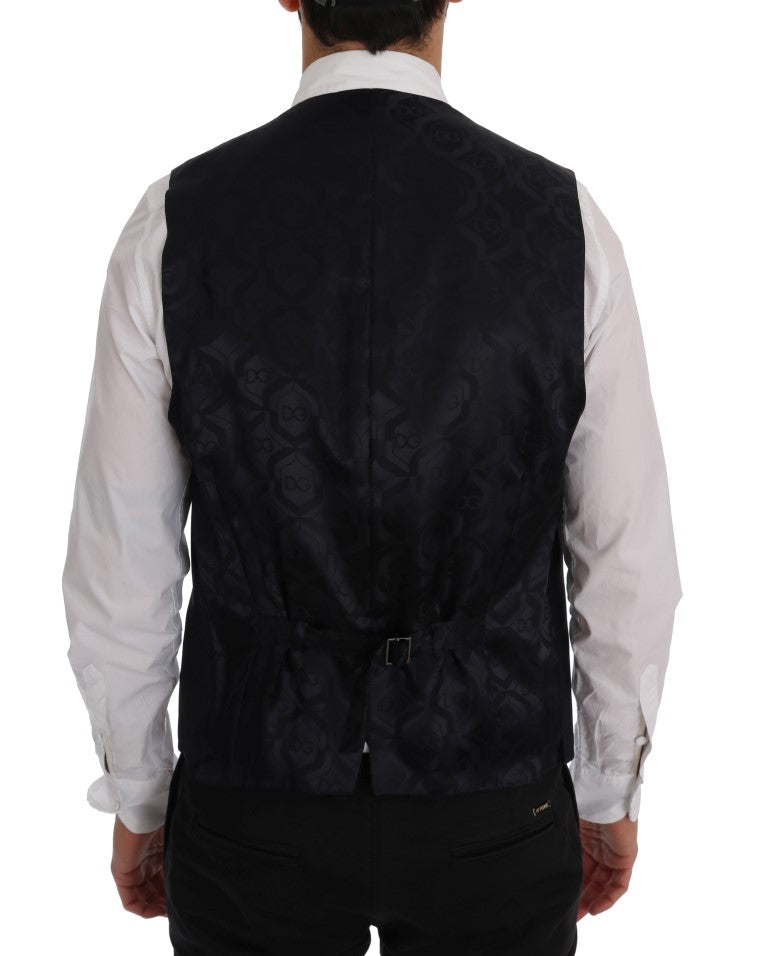 Chaleco de lana a rayas Dolce & Gabbana Negro STAFF