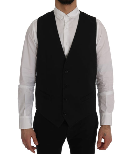 Débardeur en Coton Noir Dolce & Gabbana STAFF