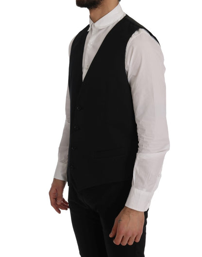 Débardeur en Coton Noir Dolce & Gabbana STAFF
