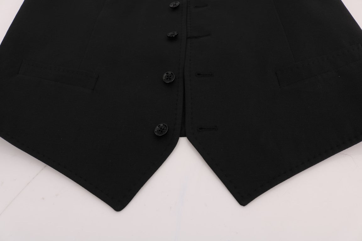 Débardeur en Coton Noir Dolce & Gabbana STAFF