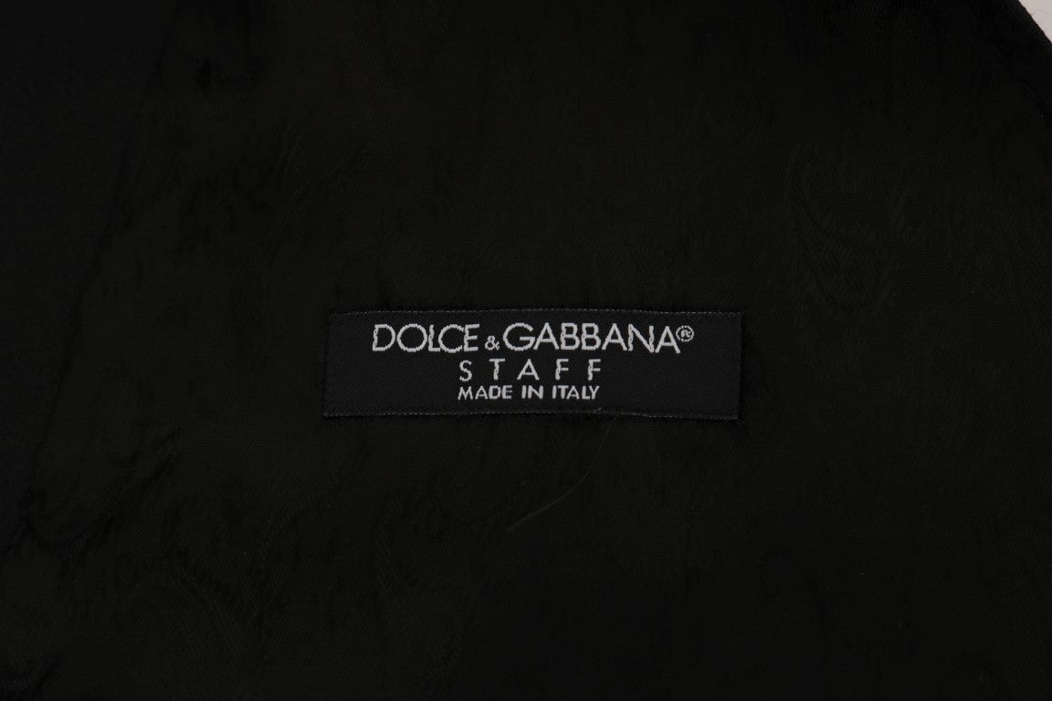 Débardeur en Coton Noir Dolce & Gabbana STAFF