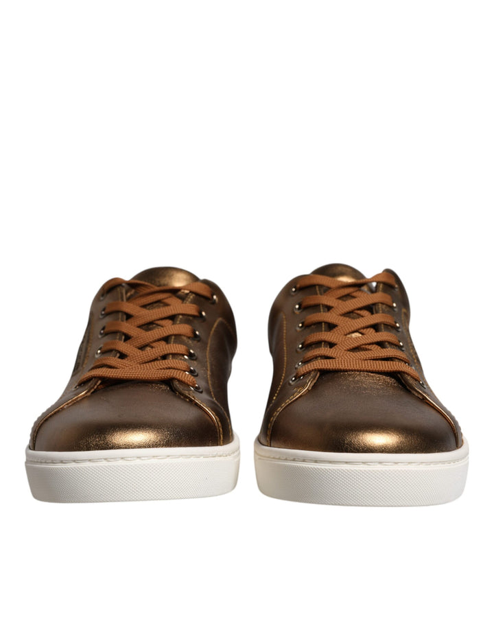 Zapatillas de hombre Dolce & Gabbana Gold Leather Logo London