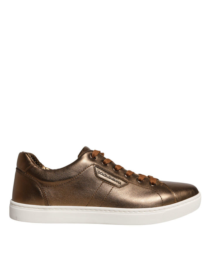 Zapatillas de hombre Dolce & Gabbana Gold Leather Logo London