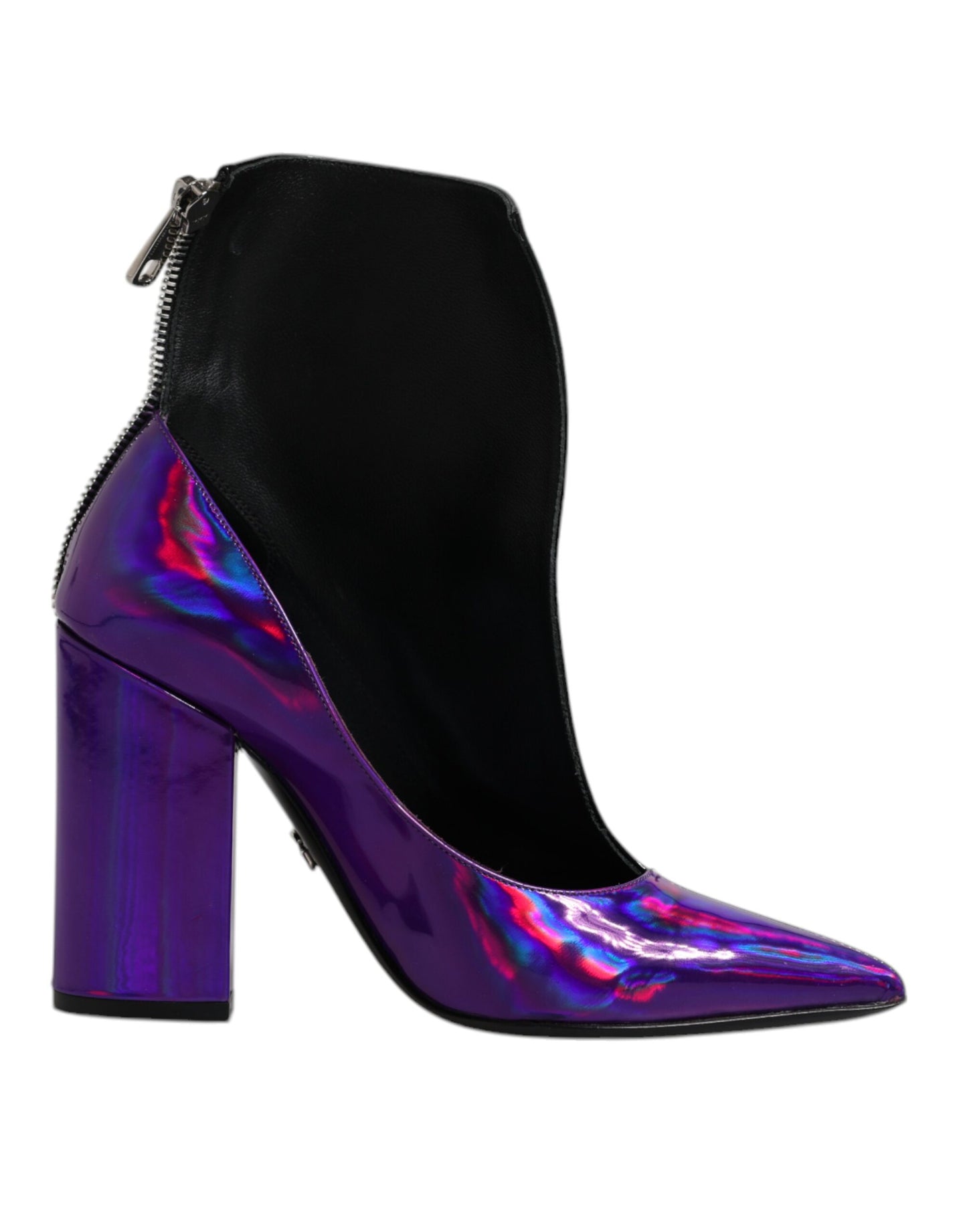 Botines Puntiagudos Morados y Negros Dolce & Gabbana