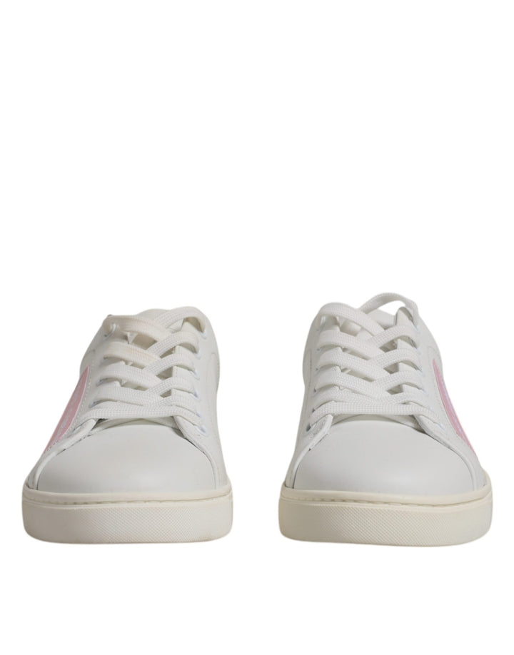 Zapatillas de piel de becerro clásicas blancas Dolce & Gabbana