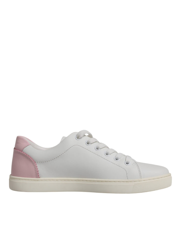 Zapatillas de piel de becerro clásicas blancas Dolce & Gabbana
