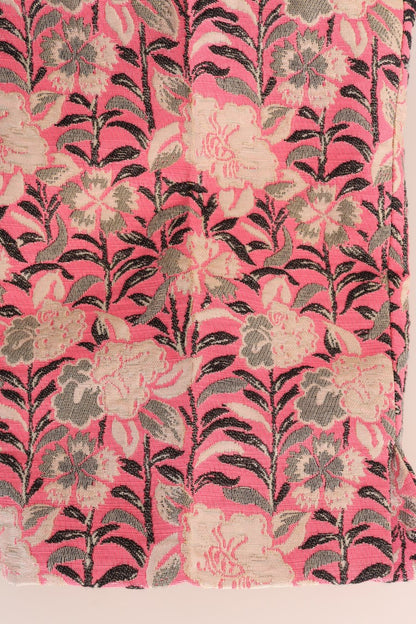Pantalon Capri en brocart floral rose Dolce & Gabbana