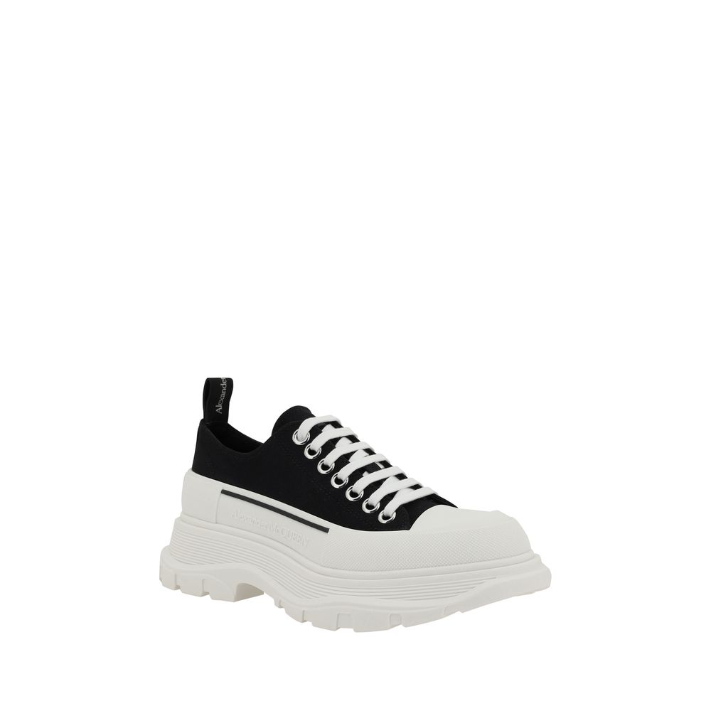 Zapatillas gruesas de algodón negro Alexander McQueen