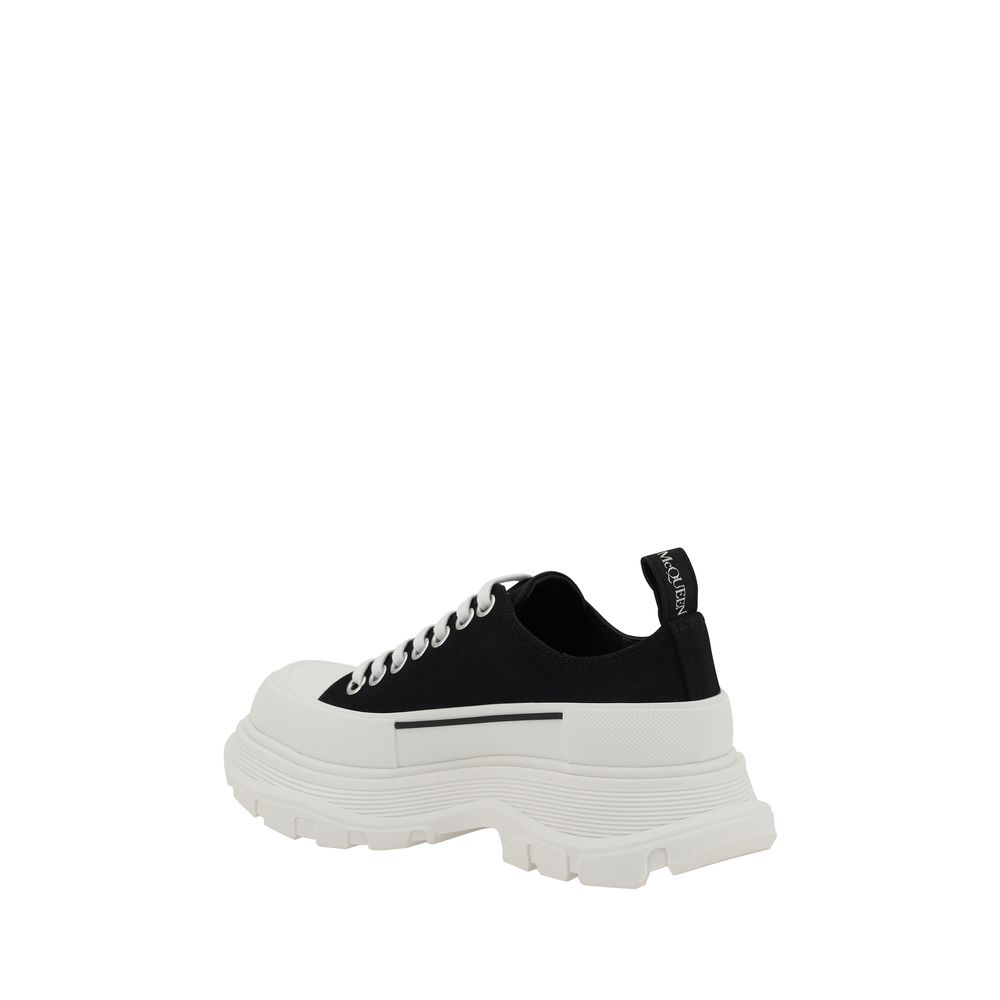 Zapatillas gruesas de algodón negro Alexander McQueen
