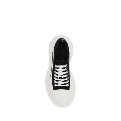 Zapatillas gruesas de algodón negro Alexander McQueen