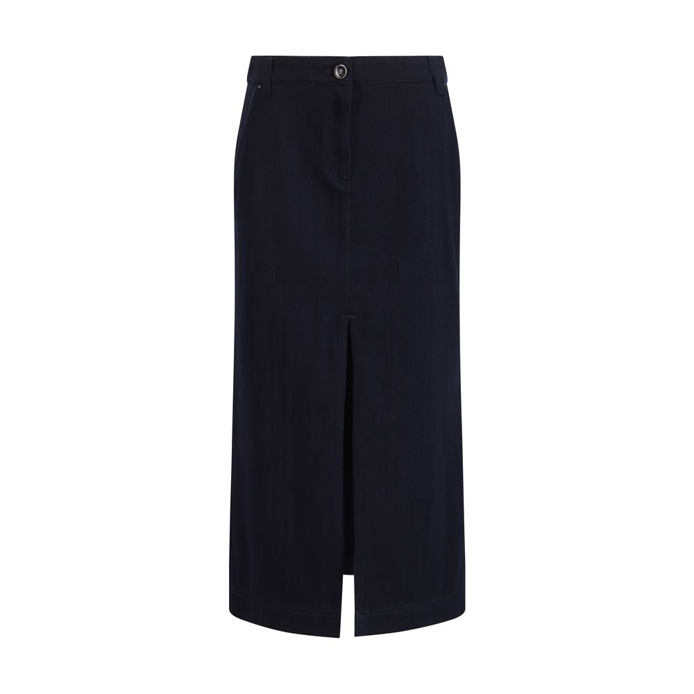 Jupe en coton bleue Giorgio Armani