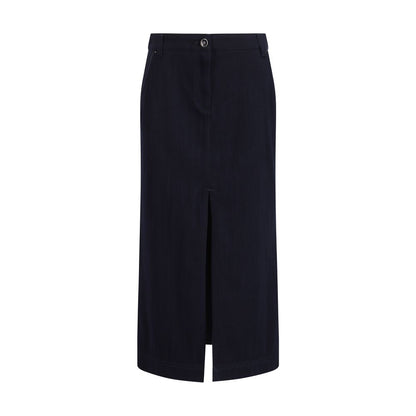 Jupe en coton bleue Giorgio Armani
